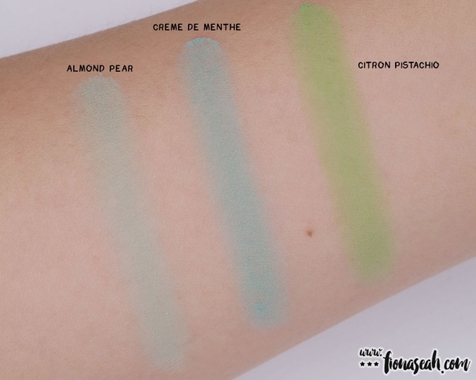 The greens of Sigma Creme de Couture Pressed Shadow Palette