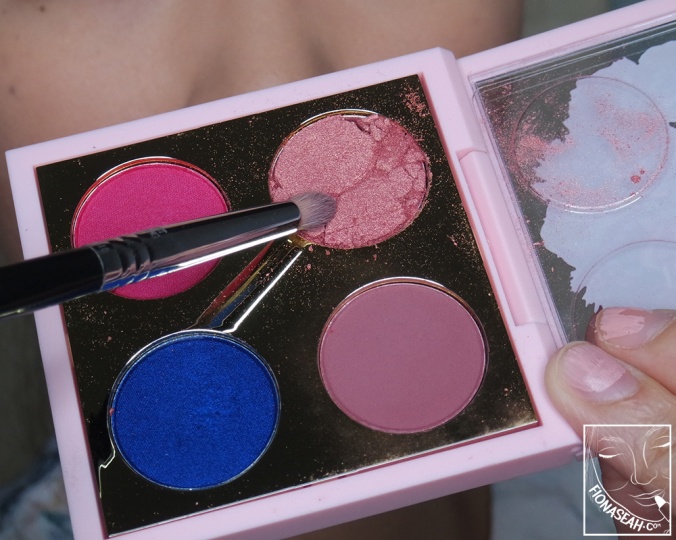 Last but not least, the messiest pan on the palette - In Living Pink